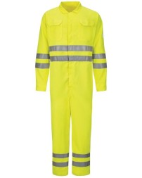 Bulwark Hi-Vis Deluxe Coverall with Reflective Trim - CoolTouch 2 - 7 oz