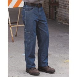 Bulwark Flame Resistant Pre-Washed Denim Dungaree - Extended Sizes