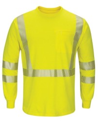 Bulwark Hi-Visibility Lightweight Long Sleeve T-Shirt