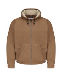 Bulwark Brown Duck Hooded Jacket - EXCEL FR ComforTouch - Tall Sizes