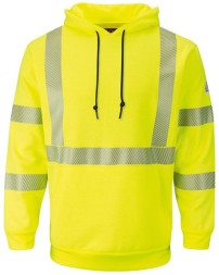 Bulwark Hi-Visibility Pullover Hooded Fleece Sweatshirt
