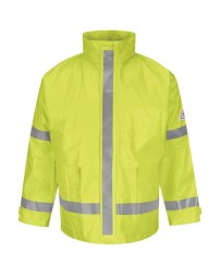 Bulwark Hi-Visibility Flame-Resistant Rain Jacket