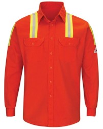 Bulwark Enhanced Visibility Long Sleeve Uniform Shirt - Tall Sizes