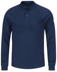 Bulwark Long Sleeve Henley Shirt- CoolTouch2