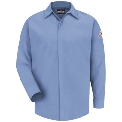 Bulwark Concealed-Gripper Pocketless Long Sleeve Shirt - CoolTouch 2 - Tall Sizes