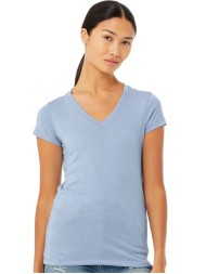 BELLA  CANVAS Womens Jersey V-Neck Tee