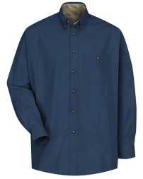 Red Kap Cotton Contrast Dress Shirt