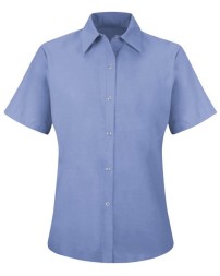 Red Kap Women's Short Sleeve Specialized Pocketless Work Shirt
