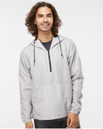Independent Trading Co Lightweight Quarter-Zip Windbreaker Pullover Jacket
