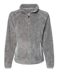 J America Women's Boundary Shag Frosty Sherpa Full-Zip