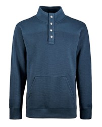 J America Ripple Fleece Snap Sweatshirt