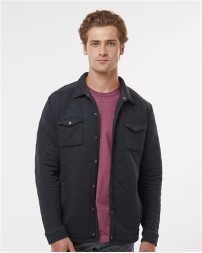 J America Quilted Jersey Shirt Jacket