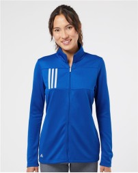 Adidas Women's 3-Stripes Double Knit Full-Zip