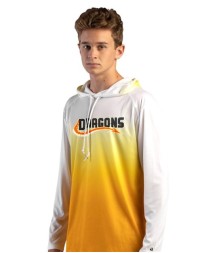 Badger Ombre Long Sleeve Hooded T-Shirt