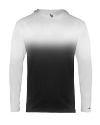 Badger Youth Ombre Hooded Long Sleeve T-Shirt
