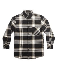 Burnside Youth Open Pocket Long Sleeve Flannel Shirt