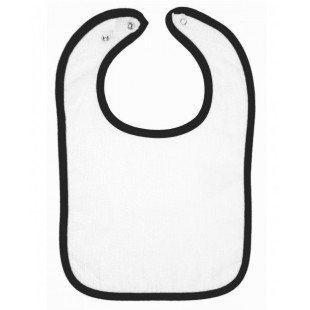 Rabbit Skins Infant Contrast Trim Terry Bib