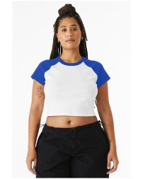 Bella + Canvas Ladies' Micro Ribbed Raglan Baby Tee