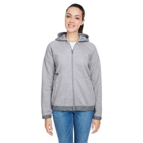 1351229 Under Armour Ladies' Hustle Full-Zip Hooded Sweatshirt