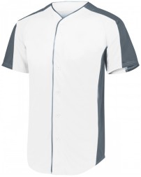 1655 Augusta Sportswear Adult Full-Button Baseball Jersey