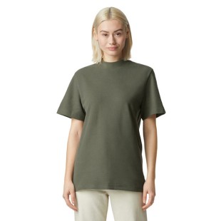 American Apparel Unisex Mockneck Pique T-Shirt