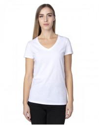 200RV Threadfast Apparel Ladies' Ultimate CVC V-Neck T-Shirt