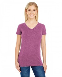 Threadfast Apparel Ladies' Vintage Dye Short-Sleeve V-Neck T-Shirt