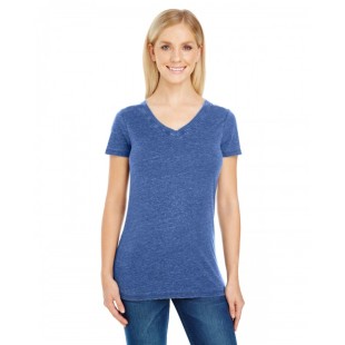 208B Threadfast Apparel Ladies' Vintage Dye Short-Sleeve V-Neck T-Shirt