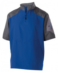 Holloway Unisex Ultra-Lightweight AeroTec Raider Short-Sleeve Warm-Up Pullover