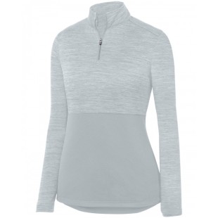 Augusta Sportswear Ladies' Shadow Tonal Heather Quarter-Zip Pullover