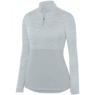 2909 Augusta Sportswear Ladies' Shadow Tonal Heather Quarter-Zip Pullover