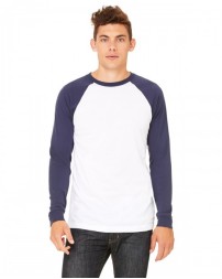 3000C Bella + Canvas Men's Jersey Long-Sleeve Baseball T-Shirt