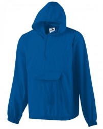 31300 Augusta Sportswear Hooded Nylon Half Zip Pullover Pouch Jacket