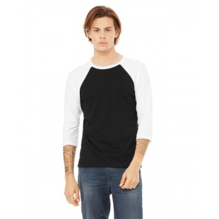 Bella + Canvas Unisex 3/4-Sleeve Baseball T-Shirt