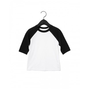 3200T Bella + Canvas Toddler 3/4-Sleeve Baseball T-Shirt