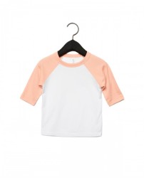 Bella + Canvas 3200T Toddler 3/4-Sleeve Baseball T-Shirt - Wholesale Baby T Shirts