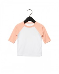 3200T Bella + Canvas Toddler 3/4-Sleeve Baseball T-Shirt