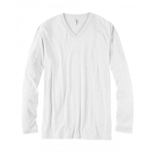 Bella + Canvas Unisex Jersey Long-Sleeve V-Neck T-Shirt