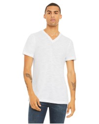 Bella + Canvas Unisex Textured Jersey V-Neck T-Shirt