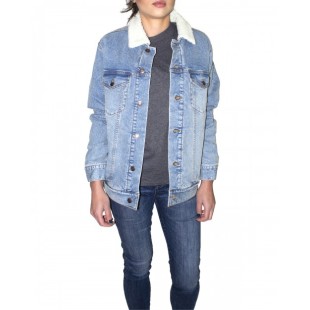 Threadfast Apparel Unisex Sherpa-Lined Denim Jacket