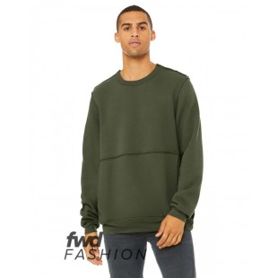 Bella + Canvas FWD Fashion Unisex Raw Seam Crewneck Pullover