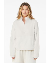 3953 Bella + Canvas Ladies' Sponge Fleece Half-Zip Pullover Sweatshirt