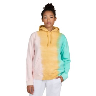 US Blanks Unisex Made in USA Rainbow Tie-Dye Hooded Sweatshirt