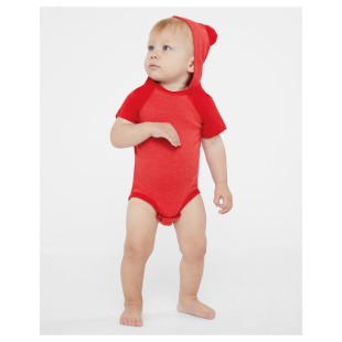 Rabbit Skins Infant Character Hooded Bodysuit with Ears