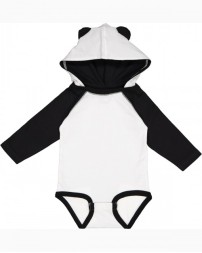 4418 Rabbit Skins Infant Long Sleeve Fine Jersey Bodysuit With Ears