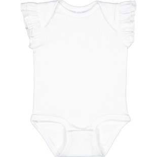 Rabbit Skins Infant Flutter Sleeve Bodysuit