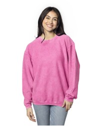 443CK chicka-d Ladies' Corded Crew Sweatshirt