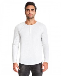 Next Level Apparel Men's Triblend Long-Sleeve Henley