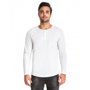 Next Level Apparel Men's Triblend Long-Sleeve Henley