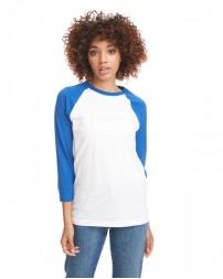 Next Level Apparel Unisex CVC 3/4 Sleeve Raglan Baseball T-Shirt